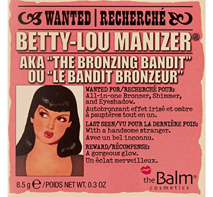 theBalm Manizers Betty-Lou Manizer - Bronzing Highligher бронзатор для особи